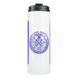 Garrafa Térmica Tumbler térmico com bandeira de Nova Iorque, EUA