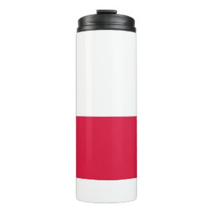Garrafa Térmica Tumbler térmico com bandeira de Polônia