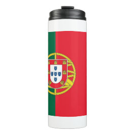Garrafa Térmica Tumbler térmico com bandeira de Portugal