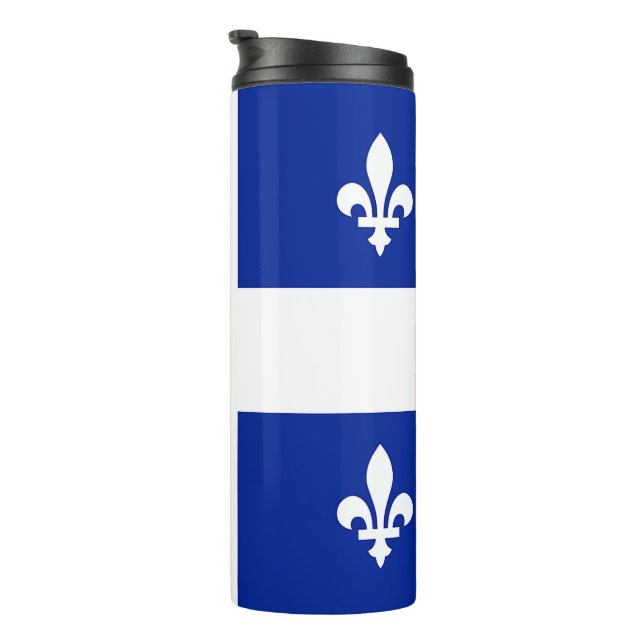 Garrafa Térmica Tumbler térmico com bandeira de Quebec (Rotação à direita)