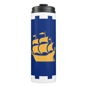Garrafa Térmica Tumbler Térmico com bandeira de Quebec City