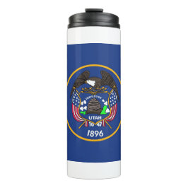 Garrafa Térmica Tumbler térmico com bandeira de Utah, EUA