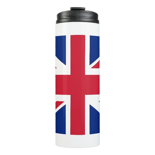 Garrafa Térmica Tumbler térmico com bandeira do Reino Unido (Frente)