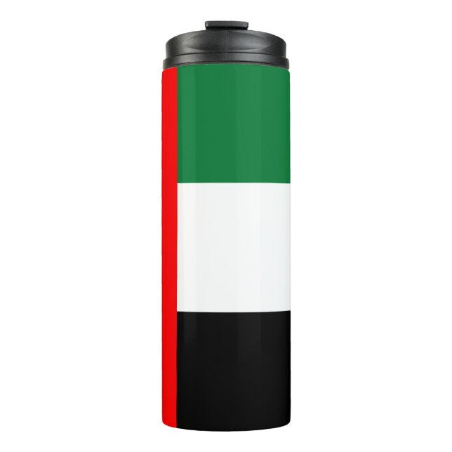 Garrafa Térmica Tumbler térmico com bandeira dos Emirados Árabes U (Frente)