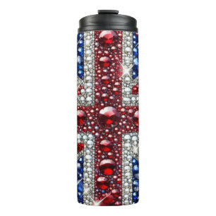 Garrafa Térmica Tumbler térmico com cores britânicas