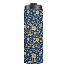 Garrafa Térmica Tumbler Térmico com Fundo Azul-Marinho e Acentos D