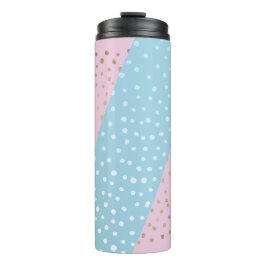 Garrafa Térmica Tumbler Térmico com Padrão de Pontos de Bronze Dou