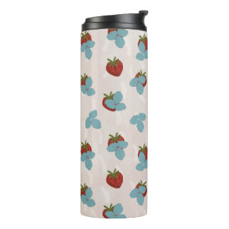 Garrafa Térmica Tumbler Térmico com Purpurina de Morango
