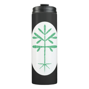 Garrafa Térmica Tumbler térmico com sapling verde