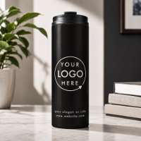 Tumbler Térmico | Copo Empresarial Preto com Logot