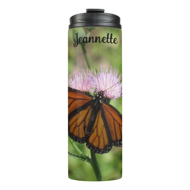 Garrafa Térmica Tumbler térmico da borboleta Monarca Personalizada (Frente)