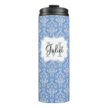 Tumbler térmico da Cor damasco Monográfica Azul