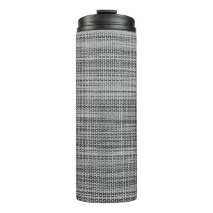 Garrafa Térmica Tumbler térmico da Tecido de Cinza Faux