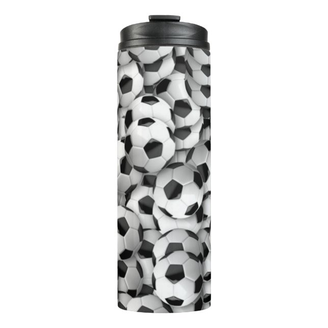 Garrafa Térmica Tumbler térmico das bolas de futebol (Frente)