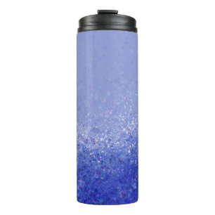 Garrafa Térmica Tumbler Térmico de Abstrato de Azul de Sapphire