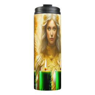 Garrafa Térmica Tumbler Térmico de Arte Digital Colorida 3D - Perf