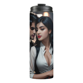 Garrafa Térmica Tumbler Térmico de Arte Digital Colorida 3D - Perf