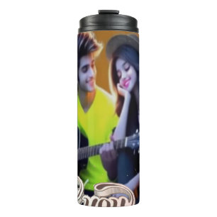 Garrafa Térmica Tumbler Térmico de Arte Digital Colorida 3D - Perf