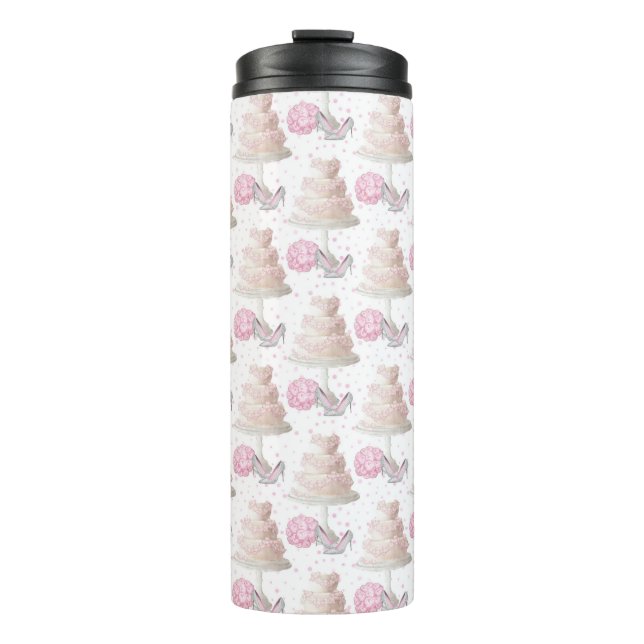 Garrafa Térmica Tumbler Térmico de Bolo Casado (Frente)