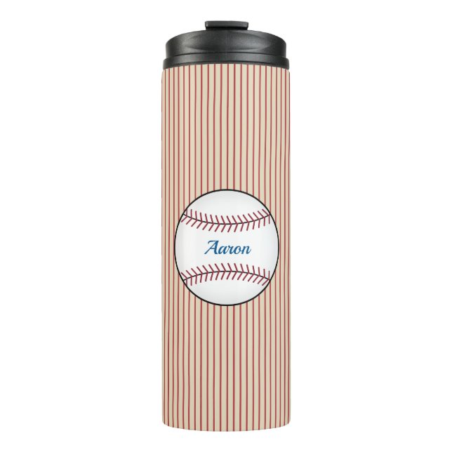 Garrafa Térmica Tumbler Térmico de Café Baseball Personalizado (Frente)