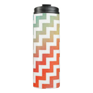 Garrafa Térmica Tumbler térmico de chevron pastel