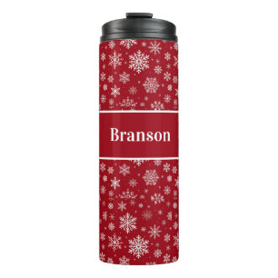 Garrafa Térmica Tumbler Térmico de Floco de Neve Personalizado