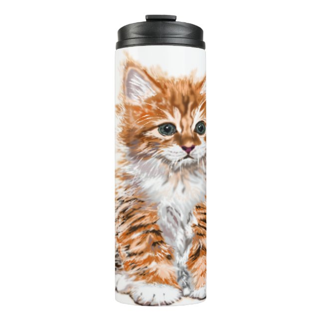 Garrafa Térmica Tumbler Térmico de Gato Cortado (Frente)