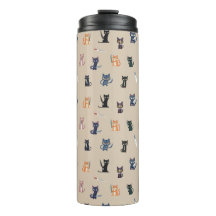 Tumbler Térmico de Gatos e Facas