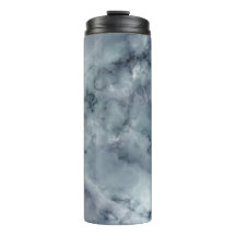 Tumbler Térmico de Mármore Fumaça Dourado Preto Ci