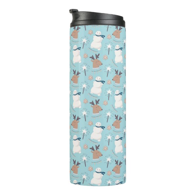 Garrafa Térmica Tumbler térmico de Natal (Rotação à direita)