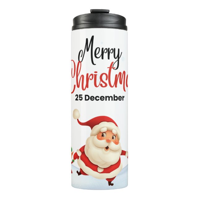 Garrafa Térmica Tumbler térmico de Natal (Frente)