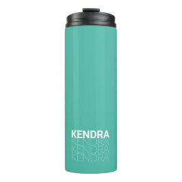 Garrafa Térmica Tumbler térmico de nome repetido personalizado