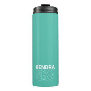 Garrafa Térmica Tumbler térmico de nome repetido personalizado