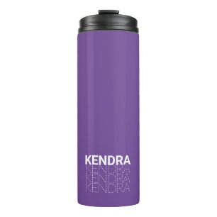 Garrafa Térmica Tumbler térmico de nome repetido personalizado