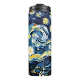 Garrafa Térmica Tumbler térmico de pintura artística