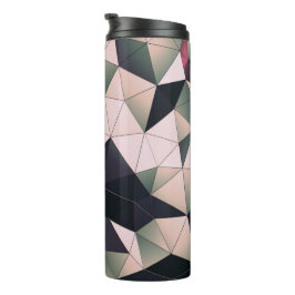 Garrafa Térmica Tumbler Térmico de Polígonos Multicoloridos Modern