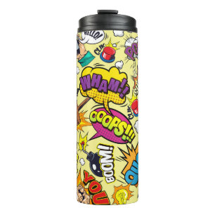 Garrafa Térmica Tumbler Térmico de pop Art - Resfriamento dos quad