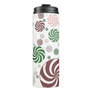 Garrafa Térmica Tumbler Térmico de Pretzel de Natal – Festivo