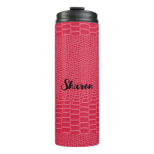 Garrafa Térmica Tumbler Térmico de Réptil Vermelho