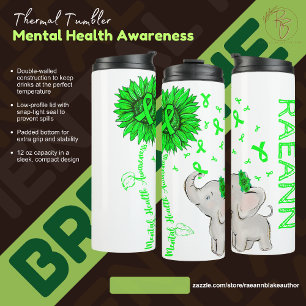 Garrafa Térmica Tumbler Térmico de Sensibilização para a Saúde Men