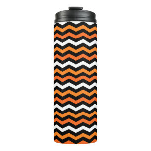 Garrafa Térmica Tumbler Térmico de Stripe de Chevron Halloween