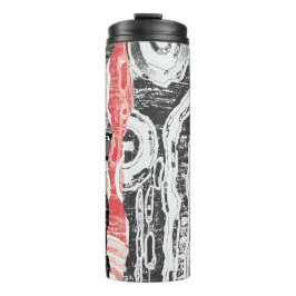 Garrafa Térmica Tumbler Térmico – Design Abstrato Friction Lands