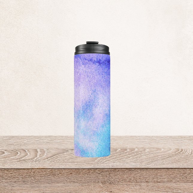 Garrafa Térmica Tumbler térmico do Abstrato de Aquarela (Criador carregado)
