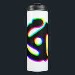 Garrafa Térmica Tumbler térmico do adaptador de registro de 45 rpm<br><div class="desc">Este é um design de um adaptador de registro de 45 rpm (IYKYK). O design clássico é atualizado com um efeito de falha moderno para adicionar diversão e cor. Isso daria um presente perfeito para um amante de música ou colecionador de discos de qualquer geração.</div>