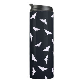 Garrafa Térmica Tumbler térmico do Black Halloween Bats