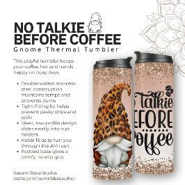 Garrafa Térmica Tumbler Térmico do Café Bean Gnomo