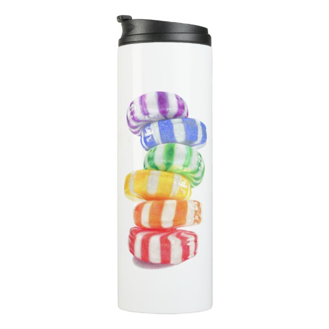 Garrafa Térmica Tumbler térmico do CANDY RAINBOW (Rotação à direita)