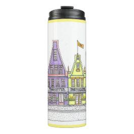 Garrafa Térmica Tumbler térmico do Compro italiano; amarelo