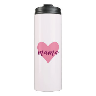 Garrafa Térmica Tumbler térmico do coração de Pastel rosa para a m