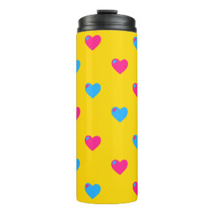 Garrafa Térmica Tumbler térmico do coração do Pan Pride